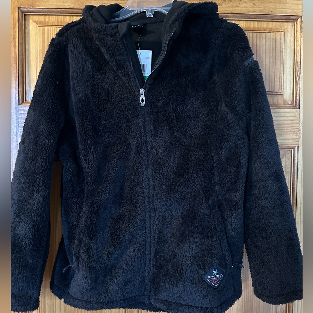 New with tags Spyder fleece with hood